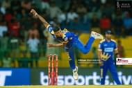 Dilshan Madushanka bowling for the Jaffna Kings in the Lanka Premier League 2024 (Image Credits: Dilshan Madushanka's Instagram)